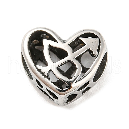 316 Surgical Stainless Steel  Hollow Out Beads STAS-Q304-01L-AS-1