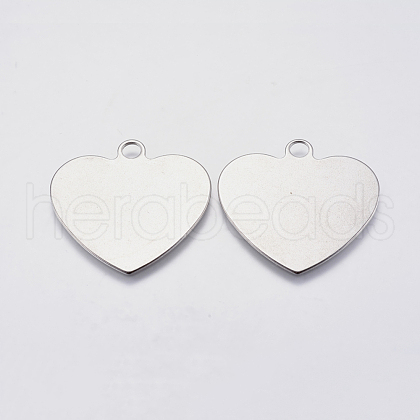 Tarnish Resistant 201 Stainless Steel Stamping Blank Tag Pendants STAS-F139-031P-1