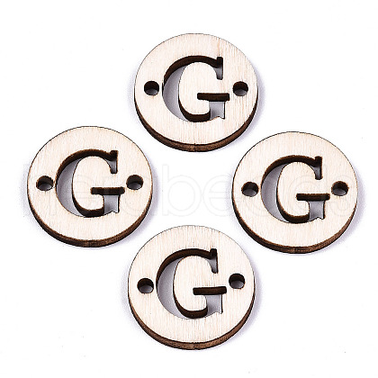 Unfinished Natural Poplar Wood Links Connectors WOOD-S045-140A-01G-1