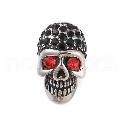 304 Stainless Steel Rhinestone Beads STAS-H446-90AS-02-1