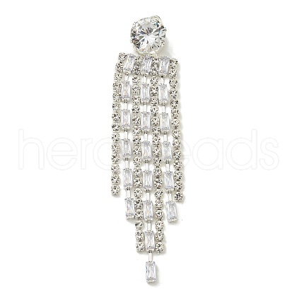 Brass Rhinestone Pendants KK-I715-03S-01-1