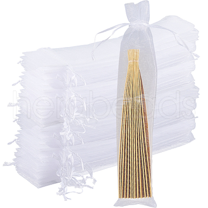 Gorgecraft 100Pcs Rectangle Mesh Polyester Gift Bags ABAG-GF0001-33-1
