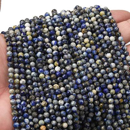 Natural Lapis Lazuli Beads Strands G-RM2025-A41-4mm-B-1