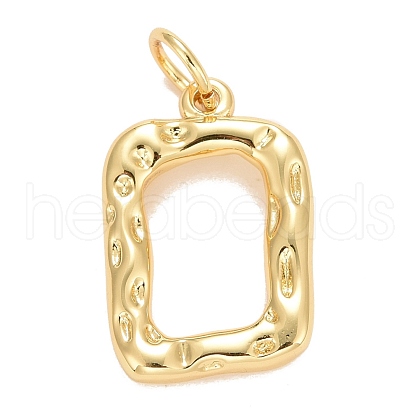 Rack Plating Real 18K Gold Plated Brass Pendants KK-E275-04G-1