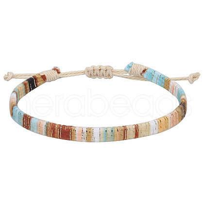 Adjustable Bohemian Style Cotton & Linen Cord Braided Bracelets for Friendship OB0004-10-1