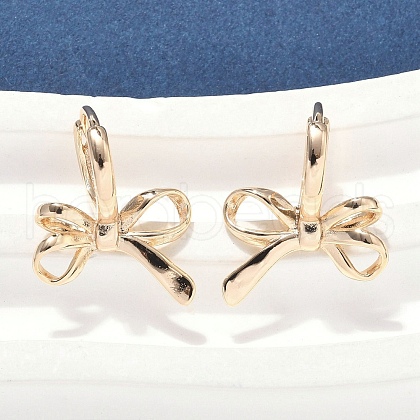 Brass Hoop Earrings EJEW-D320-13G-1