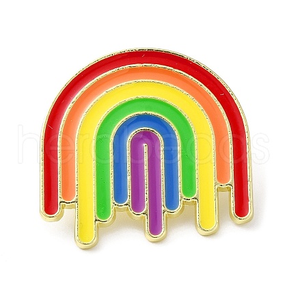 Pride Rainbow Enamel Pins JEWB-Z011-01A-G-1
