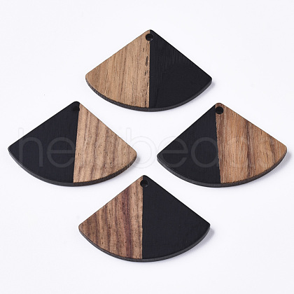 Resin & Wood Pendants RESI-S358-86B-02-1