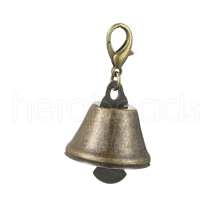 Iron Bell Pendant Decorations HJEW-JM02425-1