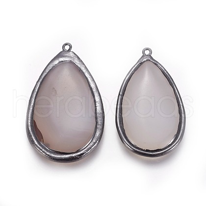 Natural Agate Pendants KK-F802-19B-1