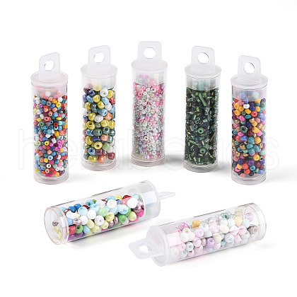 7 Bottles DIY Glass Seed Beads Sets DIY-N006-02A-1