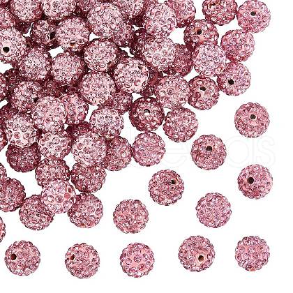 Pave Disco Ball Beads X1-RB-A130-10mm-23-1
