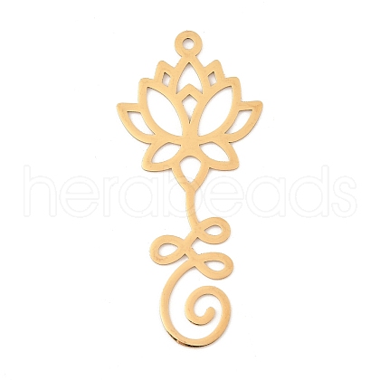 304 Stainless Steel Big Pendants STAS-Z109-05G-1