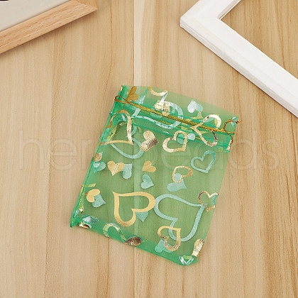 Rectangle Organza Drawstring Gift Bags PAAG-PW0012-15A-02A-1