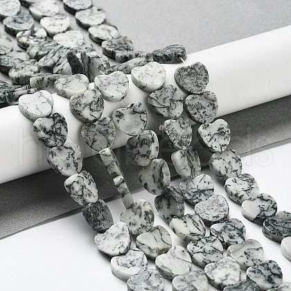 Natural Tree Agate Beads Strands G-G084-B12-02-1