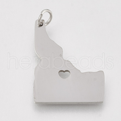 Tarnish Resistant 201 Stainless Steel Pendants STAS-T038-88-1