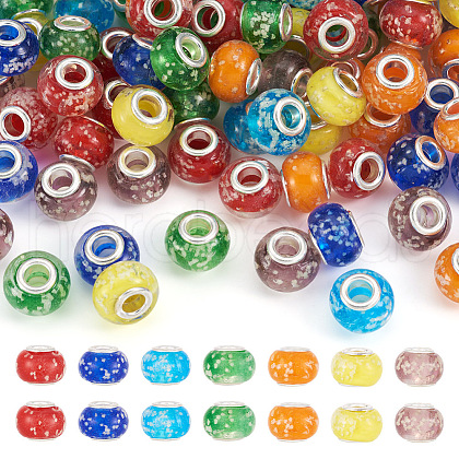 Glow In The Dark Handmade Luminous Style Lampwork Large Hole European Beads LPDL-BT0001-01-1