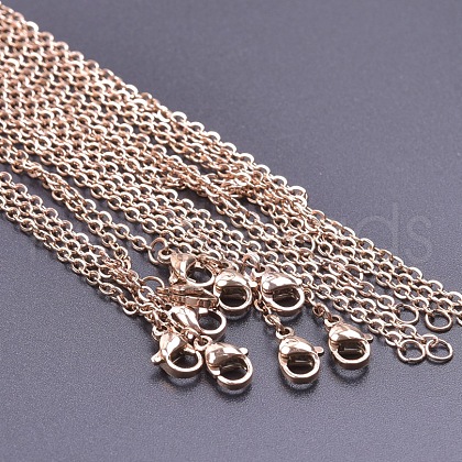 2MM Unisex 304 Stainless Steel Cable Chain Necklaces VJ7708-3-1