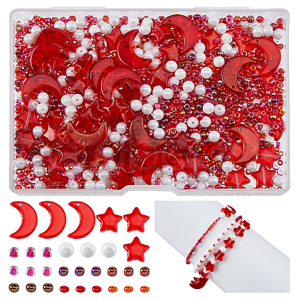 DICOSMETIC 2 Bags Glass & Seed Beads GLAA-DC0001-38-1