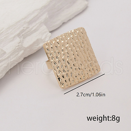 Textured Alloy Finger Rings for Women OL5802-2-1
