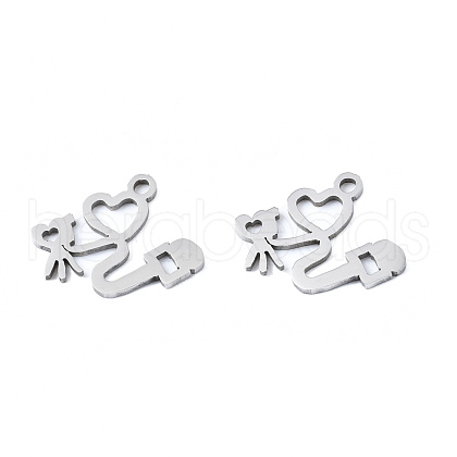 Non-Tarnish 201 Stainless Steel Pendants STAS-T044-249P-1