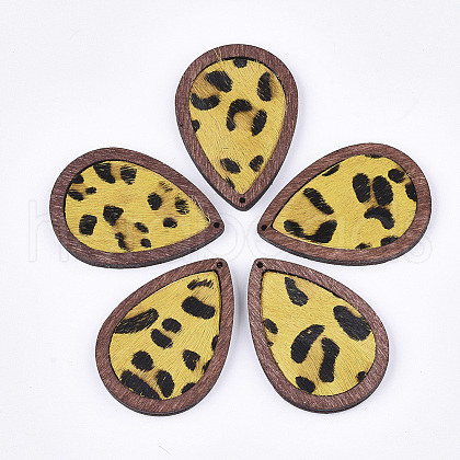 Eco-Friendly Cowhide Leather Pendants FIND-S301-33C-05-1