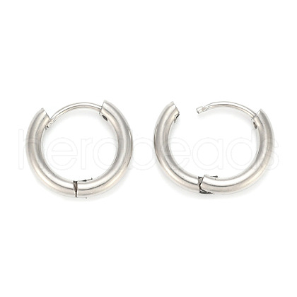Tarnish Resistant 202 Stainless Steel Huggie Hoop Earrings A-EJEW-O087-06F-P-1