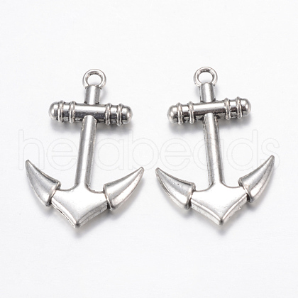 Tibetan Style Alloy Pendants TIBE-S299-050AS-RS-1