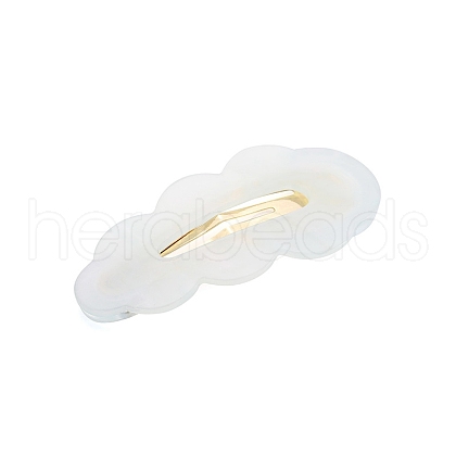 Cellulose Acetate with Iron Snap Hair Clips PW-WG6FA34-06-1