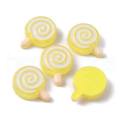 Resin Cabochons RESI-WH0035-07H-1