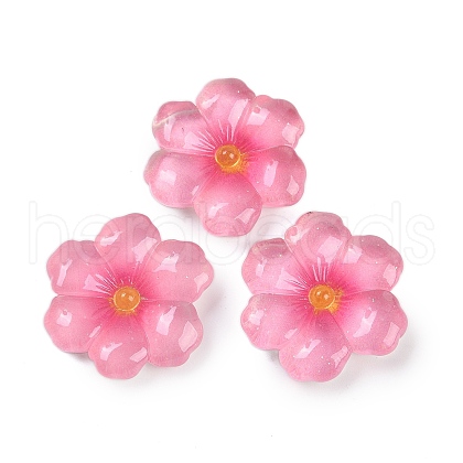 Flower Series Resin Cabochons CRES-Q008-01E-1