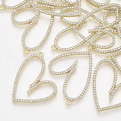 Alloy Rhinestone Pendants X-PALLOY-T071-034-1