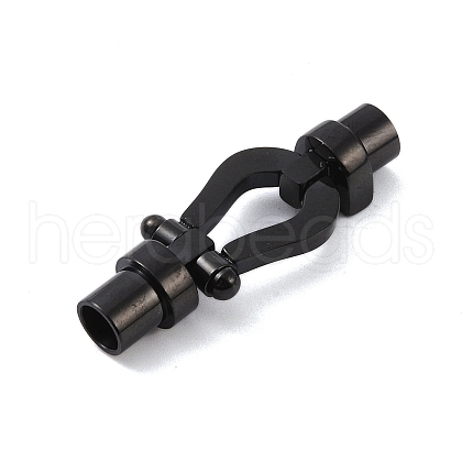 Ion Plating(IP) 304 Stainless Steel Magnetic Clasps with Glue-in Ends STAS-K282-02EB-1