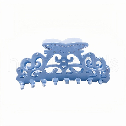 Hollow Cellulose Acetate(Resin) Claw Hair Clips PW-WGEAAC0-01-1