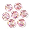 UV Plating Rainbow Iridescent Acrylic Beads OACR-P010-17A-2