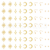 HOBBIESAY DIY Moon & Star & Sun Earring Making Kit KK-HY0003-49-1