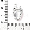 Strawberry Alloy Pendants PALLOY-S051-05P-3