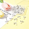 50Pcs 3 Style Angel Plastic Imitation Pearl Pendants PALLOY-FS00026-10