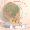 DELORIGIN 1 Set 2-Slot Wooden Earring Display Card Stands EDIS-DR0001-07B-5
