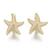 Brass Hoop Earring Findings with Latch Back Closure KK-S348-508-NF-2