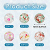  5 Bags 5 Colors Transparent Crackle Glass Beads GLAA-TA0002-05-4