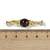 Natural Tiger Eye with Brass Fold Over Clasps G-G141-03G-20-3