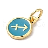 Real 18K Gold Plated Brass Enamel Charms KK-L216-001G-C05-2