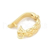 Rack Plating Brass Fold Over Clasps KK-A224-26A-G-2