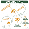 Unicraftale 20Pcs Rectangle Brass Stud Earring Findings KK-UN0002-25-5