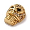 Rack Plating Brass with Cubic Zirconia Beads KK-S406-11G-2