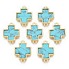 Brass Connector Charms KK-N233-172B-01B-1