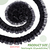Polyester Double Layer Pleated Lace Ribbon OCOR-WH0097-43A-2