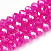 Baking Painted Glass Beads Strands DGLA-A034-J8mm-C01-1