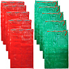 CREATCABIN 10Pcs 2 Colors Christmas Themed Plastic Drawstring Bags ABAG-CN0001-10-1